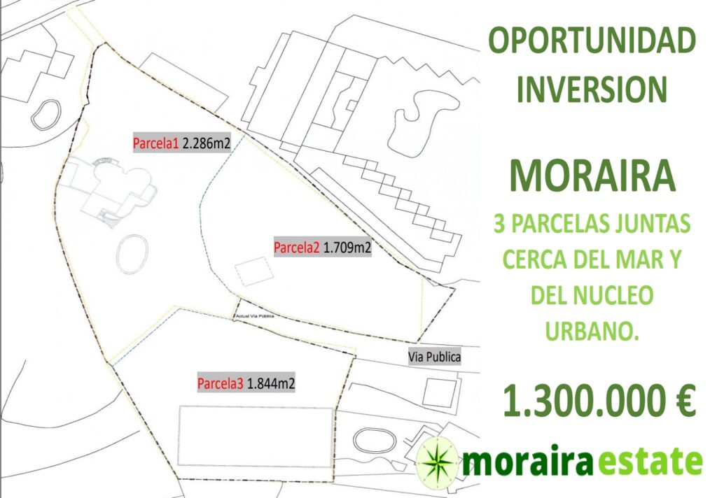 3 PARCELAS JUNTAS CERCA DEL MAR Y DEL NUCLEO URBANO