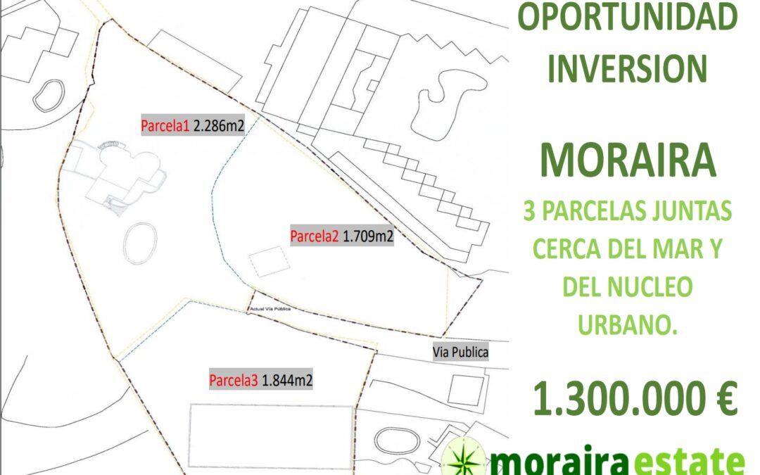 3 PARCELAS JUNTAS CERCA DEL MAR Y DEL NUCLEO URBANO