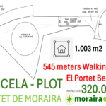 PARCELA-PLOT a 545 metros de la Playa de El Portet de Moraira