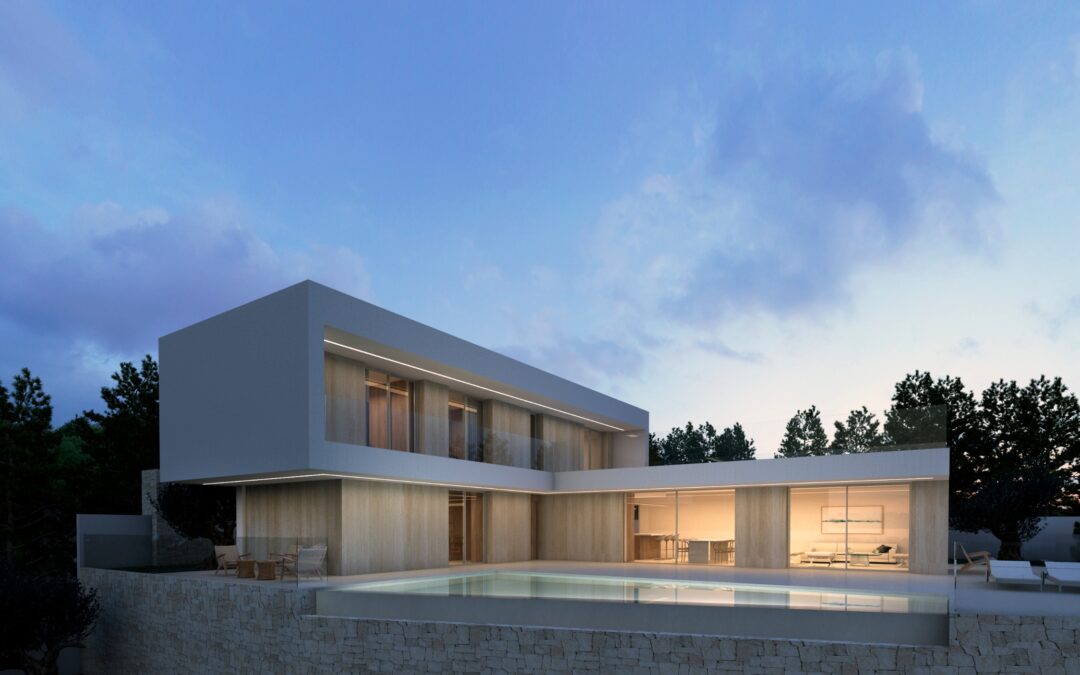 VILLA De Lujo Moderna Nueva Construcción Cerca Del Mar